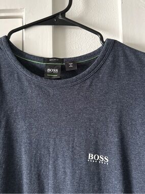 Hugo Boss Navy Heather Short Sleeve Crew Neck Tee